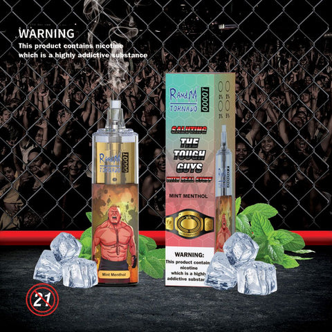 Randm Tornado 10000 Disposable Vape Pod Puff Device - Mint Menthol -Vape Area UK