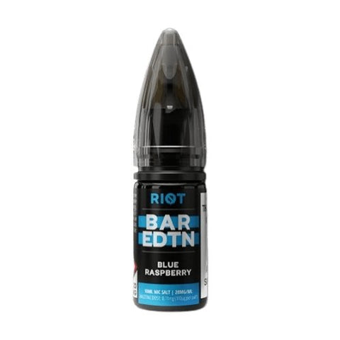 Riot Squad Bar Edition Nic Salt 10ml E-liquids - Box of 10 - Blue Raspberry -Vape Area UK
