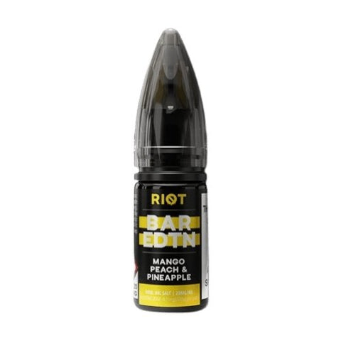 Riot Squad Bar Edition Nic Salt 10ml E-liquids - Box of 10 - Mango Peach Pineapple -Vape Area UK