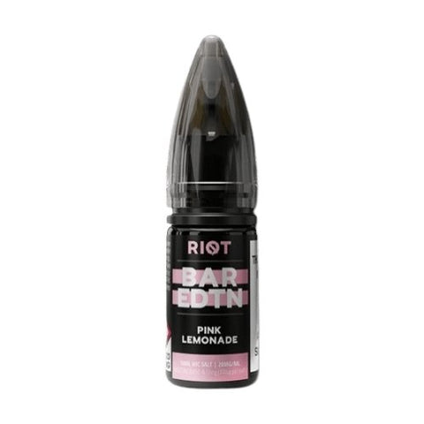 Riot Squad Bar Edition Nic Salt 10ml E-liquids - Box of 10 - Pink Lemonade -Vape Area UK