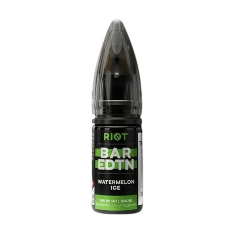 Riot Squad Bar Edition Nic Salt 10ml E-liquids - Box of 10 - Watermelon Ice -Vape Area UK