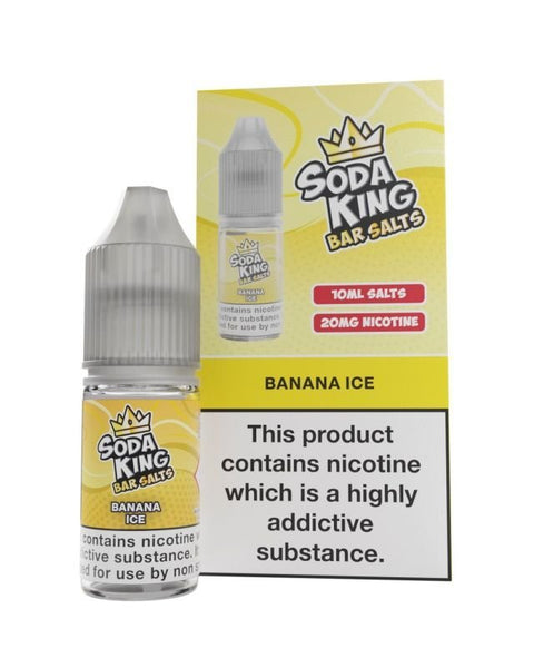 Soda King - 10ml - Nic Salt Box of 10 - Banana Ice -Vape Area UK