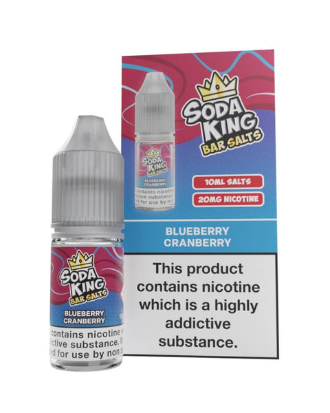 Soda King - 10ml - Nic Salt Box of 10 - Blueberry Cranberry -Vape Area UK