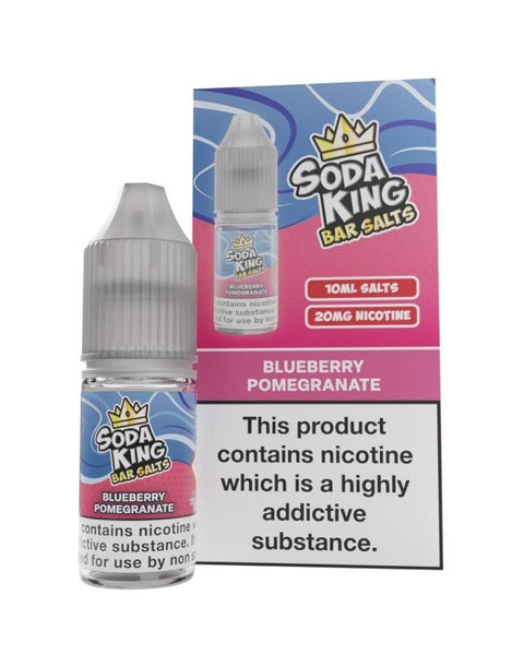 Soda King - 10ml - Nic Salt Box of 10 - Blueberry Pomegranate -Vape Area UK