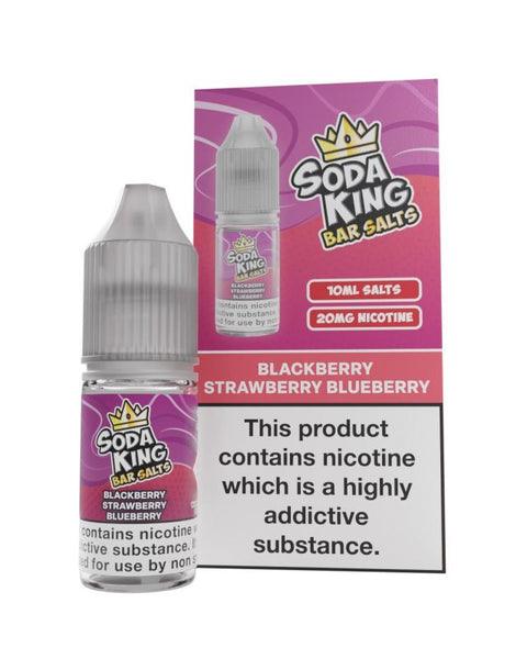 Soda King - 10ml - Nic Salt Box of 10 - Blueberry Strawberry Blackberry -Vape Area UK