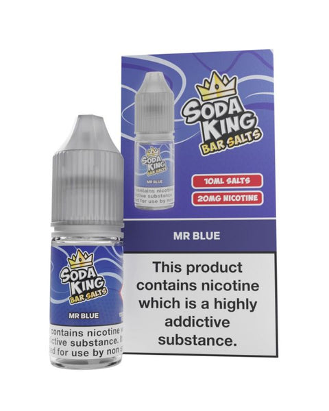 Soda King - 10ml - Nic Salt Box of 10 - Mr Blue -Vape Area UK