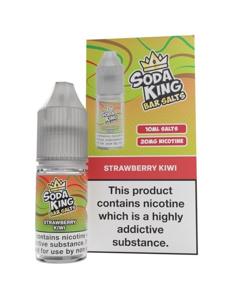 Soda King - 10ml - Nic Salt Box of 10 - Strawberry Kiwi -Vape Area UK