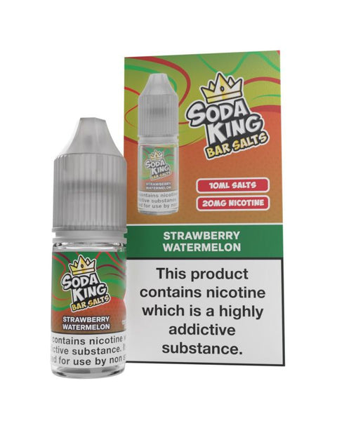 Soda King - 10ml - Nic Salt Box of 10 - Strawberry Watermelon -Vape Area UK