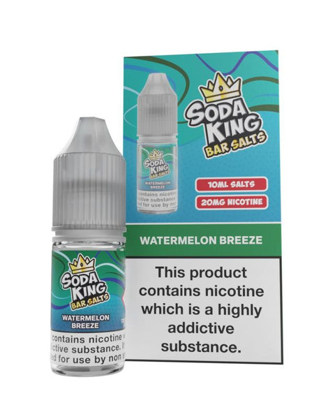 Soda King - 10ml - Nic Salt Box of 10 - Watermelon Breeze -Vape Area UK