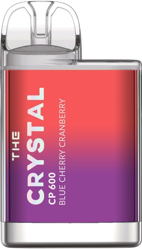 The Crystal CP600 Disposable Vape Pod Device Box of 10 - Blue Cherry Cranberry -Vape Area UK