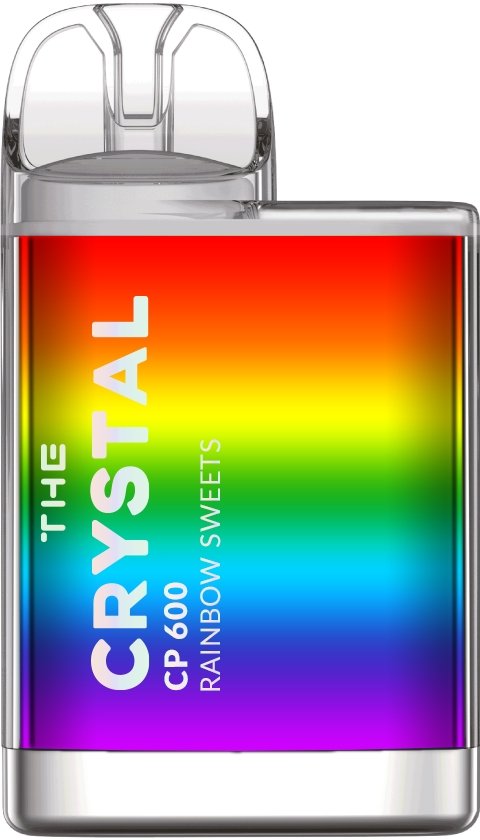 The Crystal CP600 Disposable Vape Pod Device Box of 10 - Rainbow Sweets -Vape Area UK