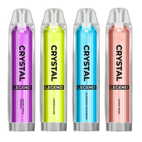 The Crystal Legend 4000 Disposable Vape Pod Puff Device - Blue Razz Cherry -Vape Area UK
