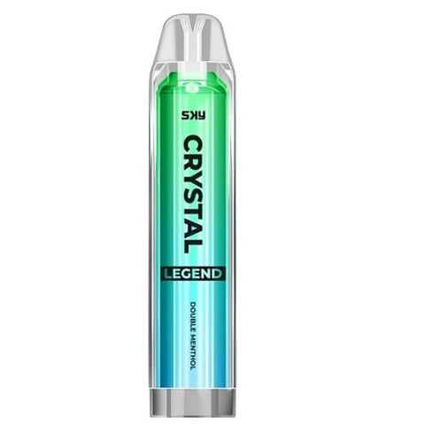 The Crystal Legend 4000 Disposable Vape Pod Puff Device - Double Menthol -Vape Area UK