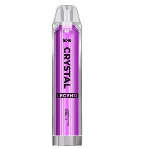 The Crystal Legend 4000 Disposable Vape Pod Puff Device - Grape Apple Redbull -Vape Area UK