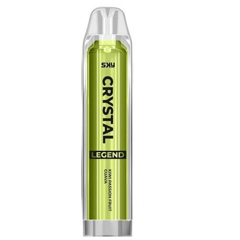 The Crystal Legend 4000 Disposable Vape Pod Puff Device - Kiwi Passion Fruit Guava -Vape Area UK