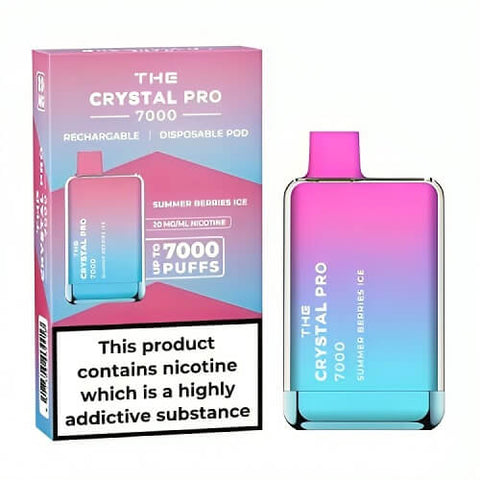 The Crystal Pro 7000 Disposable Vape Puff Pod Device - Banana Ice -Vape Area UK