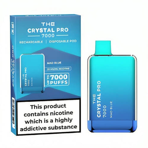 The Crystal Pro 7000 Disposable Vape Puff Pod Device - Banana Ice -Vape Area UK