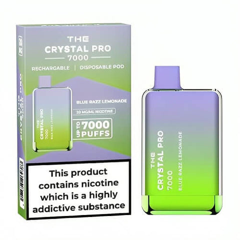 The Crystal Pro 7000 Disposable Vape Puff Pod Device - Banana Ice -Vape Area UK