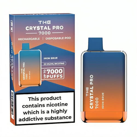 The Crystal Pro 7000 Disposable Vape Puff Pod Device - Banana Ice -Vape Area UK