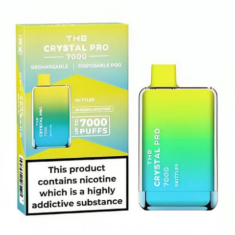 The Crystal Pro 7000 Disposable Vape Puff Pod Device - Banana Ice -Vape Area UK