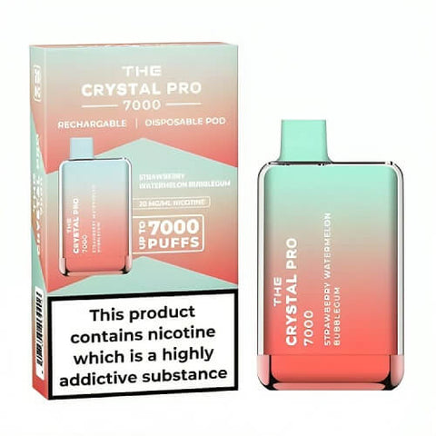 The Crystal Pro 7000 Disposable Vape Puff Pod Device - Banana Ice -Vape Area UK