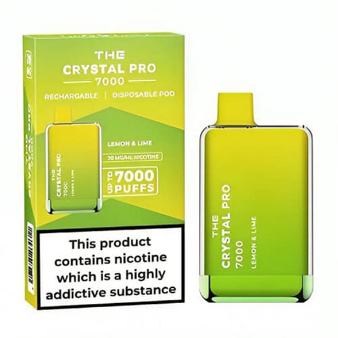 The Crystal Pro 7000 Disposable Vape Puff Pod Device - Banana Ice -Vape Area UK