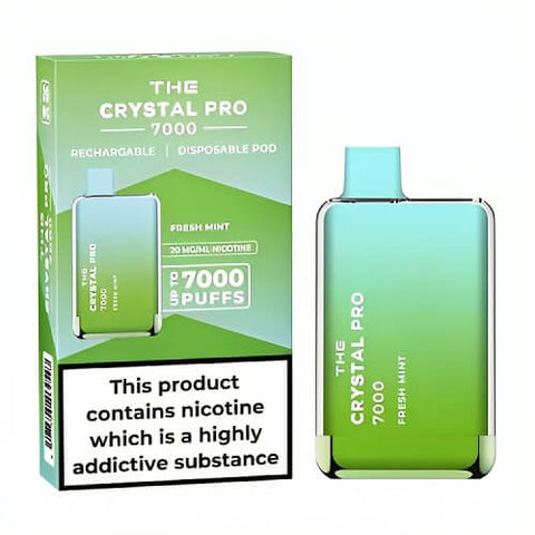 The Crystal Pro 7000 Disposable Vape Puff Pod Device - Banana Ice -Vape Area UK