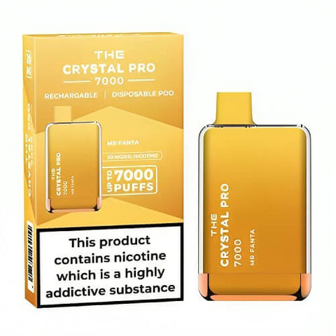 The Crystal Pro 7000 Disposable Vape Puff Pod Device - Banana Ice -Vape Area UK