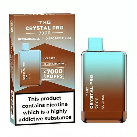 The Crystal Pro 7000 Disposable Vape Puff Pod Device - Banana Ice -Vape Area UK