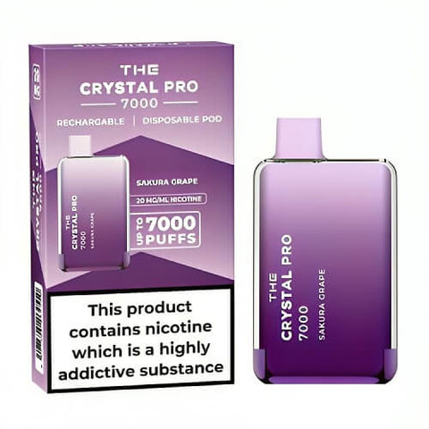 The Crystal Pro 7000 Disposable Vape Puff Pod Device - Banana Ice -Vape Area UK