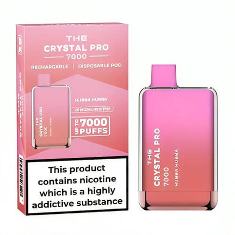 The Crystal Pro 7000 Disposable Vape Puff Pod Device - Box of 10 - Hubba Hubba -Vape Area UK