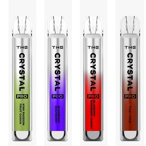 The Crystal Pro Bar 600 Disposable Vape Puff Pod Device - Banana Ice -Vape Area UK