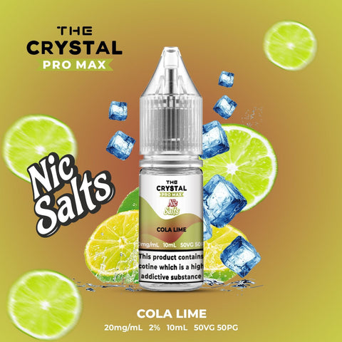 The Crystal Pro Max Vape Nic Salts 10ml - Box of 10 - Vapeareawholesale