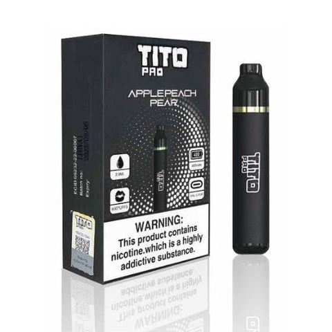 TiTo Pro 600 Puff Vape Pod Kit - 20MG - Apple Peach Pear -Vape Area UK