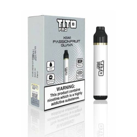 TiTo Pro 600 Puff Vape Pod Kit - 20MG - Kiwi Passion Fruit Guava -Vape Area UK