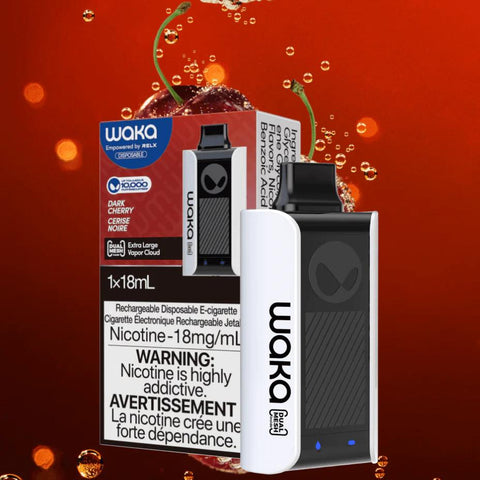 Waka Sopro 10k Disposable Vape Pod Puff Bar Device - Dark Cherry -Vape Area UK