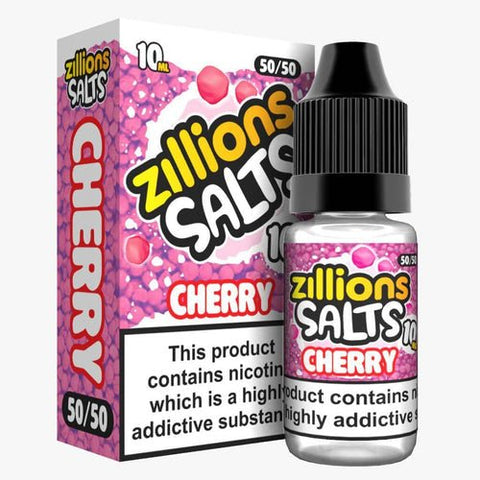 Zillion Salts 10ml Nic Salts - Pack of 5 - Cherry -Vape Area UK