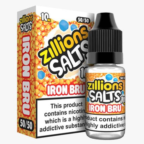 Zillion Salts 10ml Nic Salts - Pack of 5 - Iron Bru -Vape Area UK