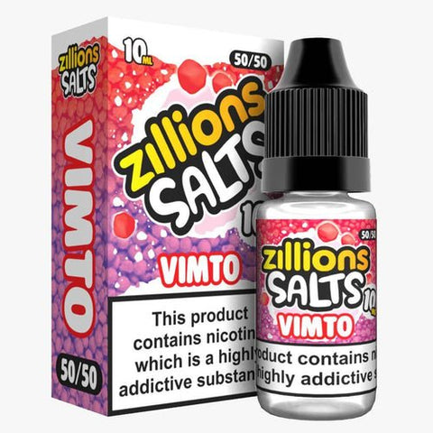 Zillion Salts 10ml Nic Salts - Pack of 5 - Vimto -Vape Area UK